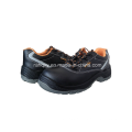 Shiny Smooth Leather Safety Shoes with Mesh Lining (HQ05020)